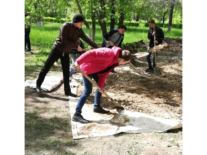 Студенты Рубцовского института помогают реализовать городской  проект для занятия воркаутом