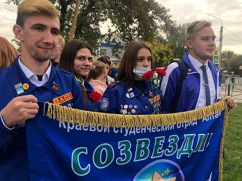 Студенты Рубцовского института поздравили город Рубцовск со 128-летием