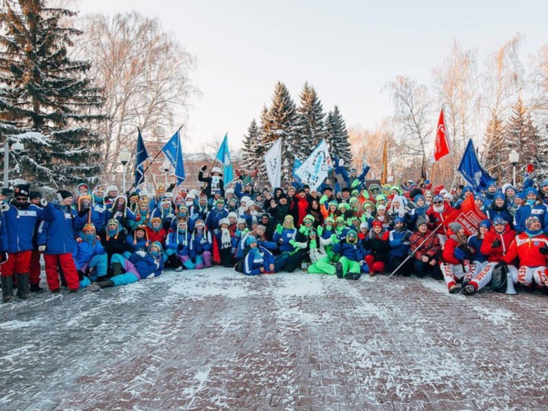 Наши студенты на старте Всероссийской патриотической акции «Снежный десант РСО» 