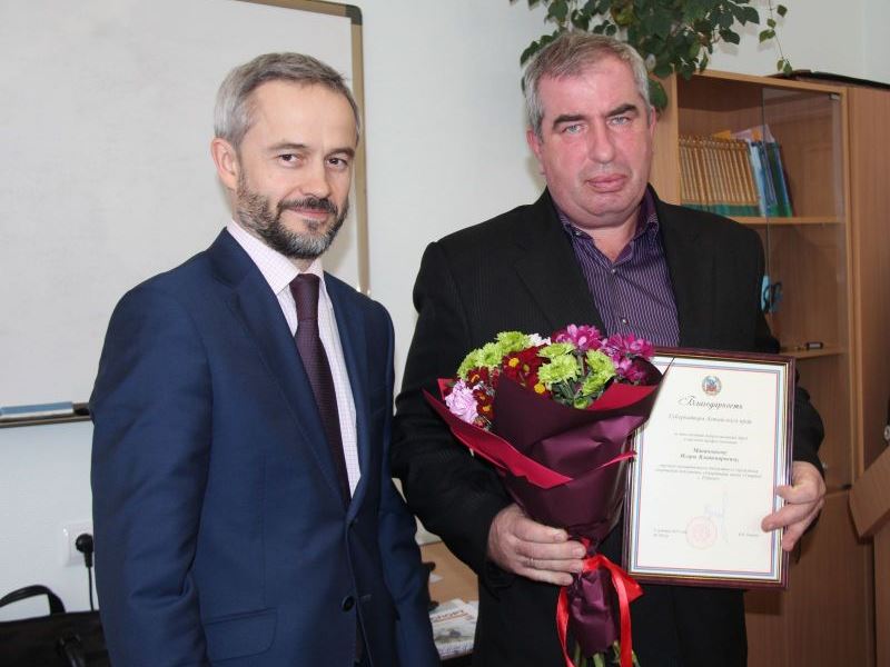 Преподаватель нашего Института И.В. Мананников отмечен Благодарностью Губернатора Алтайского края