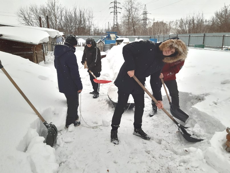Волонтеры Института - активные участники городской добровольческой акции "Снежный Бум"